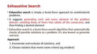 Comprehensive Overview of Brute Force and Exhaustive Search Algorithms ...