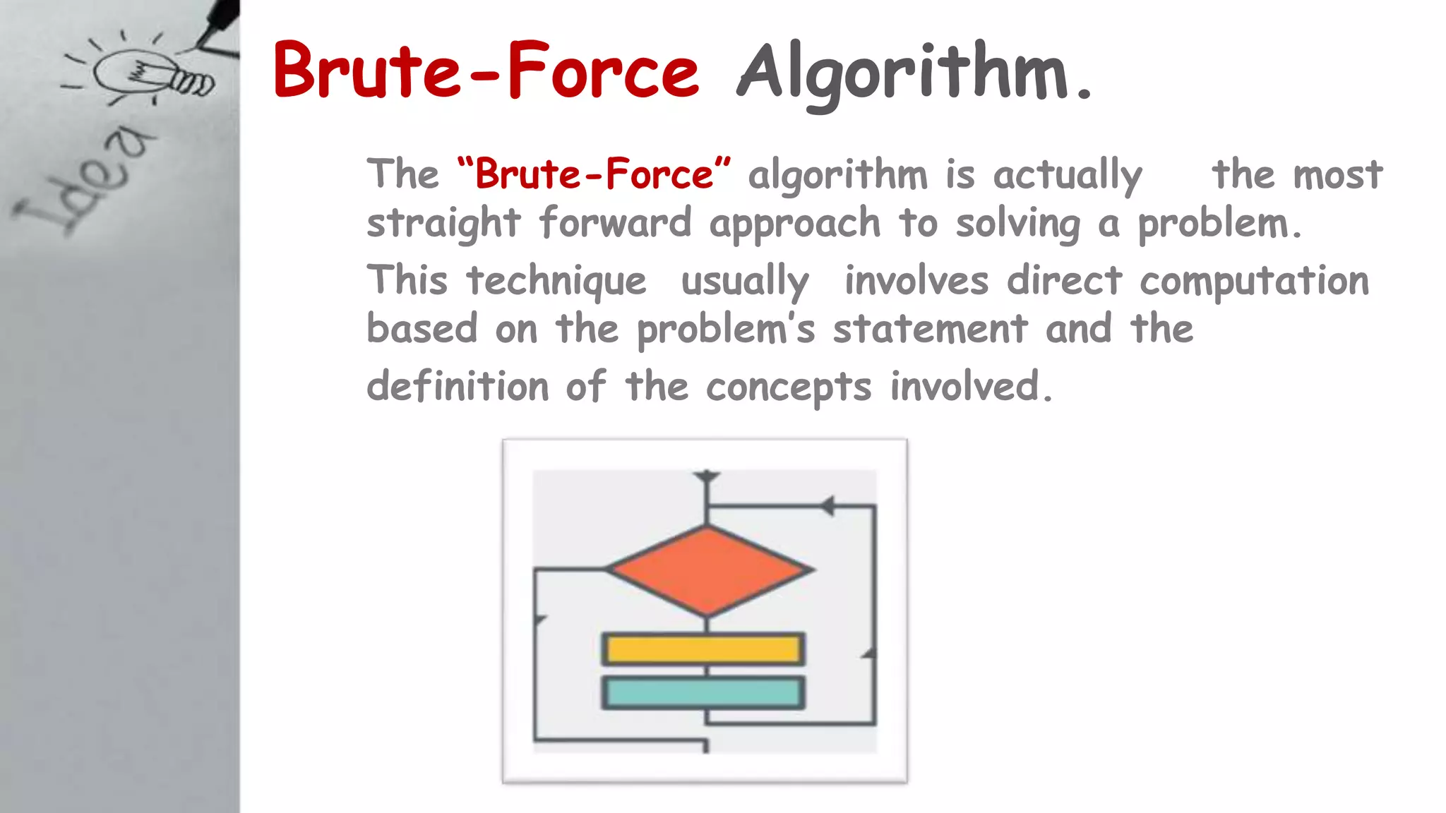 Bruteforce algorithm | PPT
