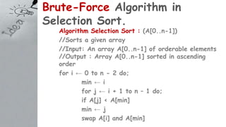 Bruteforce algorithm | PPT