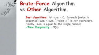 Bruteforce algorithm