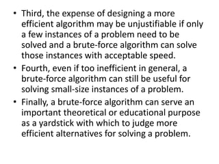 Brute force method | PPT