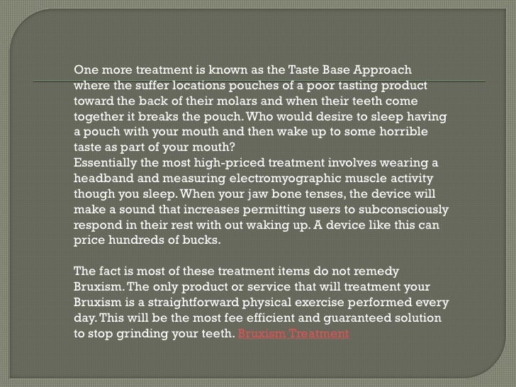 Bruxism a natural heal for teeth grinding