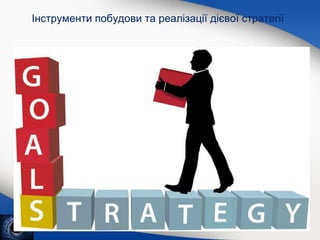 Інструменти побудови та реалізації дієвої стратегії
 