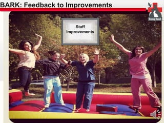BARK: Feedback to Improvements 
Staff 
Improvements 
 