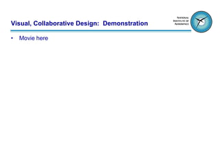 Visual, Collaborative Design: Demonstration

•   Movie here
 