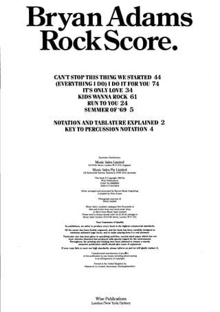 Bryan adams    rockscore