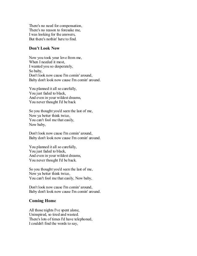 Brayan Adams Song Lyrics