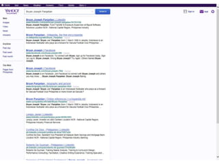 Bryan joseph panjaitan   name search summary