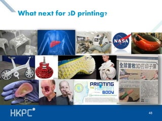 What next for 3D printing? 
48 
 