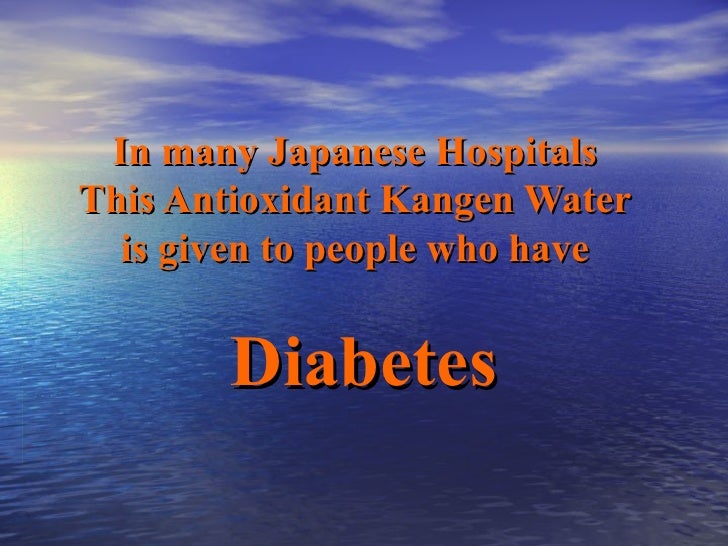 diabetes kangen water