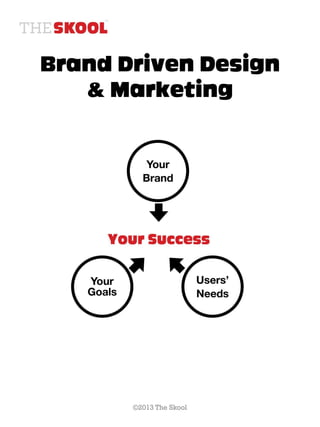 Brand Driven Design
   & Marketing




       ©2013 The Skool
 