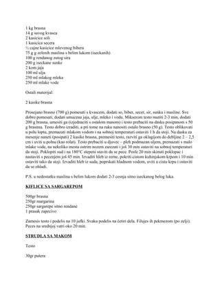 Kilo Secera Testa | DOC