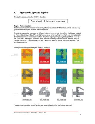 Business Revitalization Zone - Rebranding & Roll Out Plan