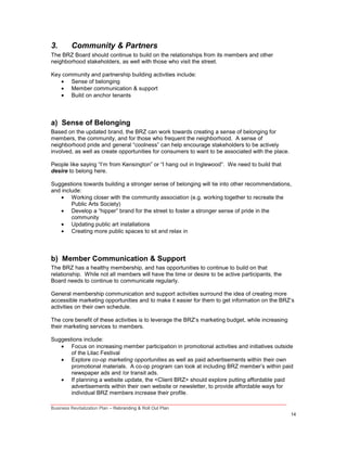 Business Revitalization Zone - Rebranding & Roll Out Plan