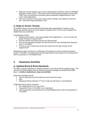 Business Revitalization Zone - Rebranding & Roll Out Plan