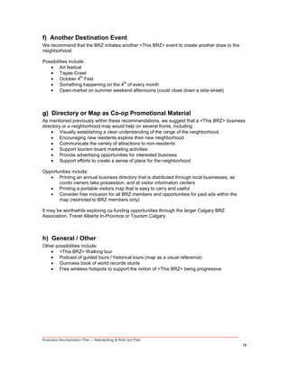 Business Revitalization Zone - Rebranding & Roll Out Plan