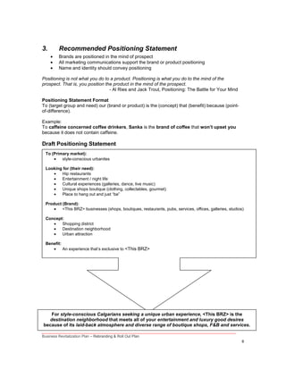 Business Revitalization Zone - Rebranding & Roll Out Plan