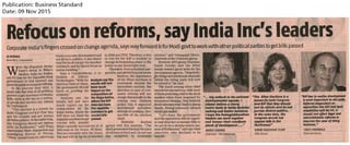 Refocus on reforms, say India Inc's leaders 