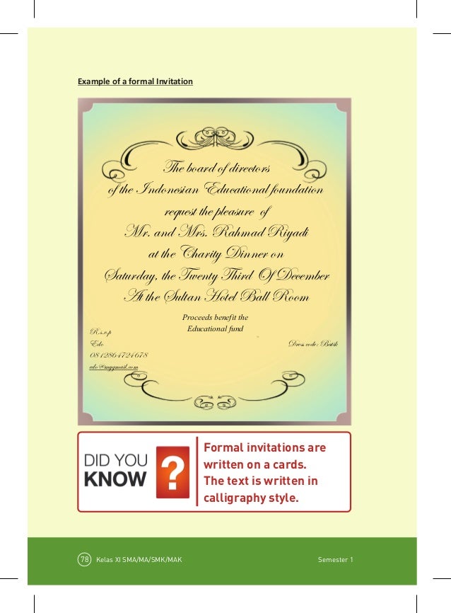 Write A Formal Invitation For Your Brothers Wedding Brainly