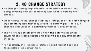 Strategy Not Move BS- Corporate Strategy- Growth, Stability, Stability and Retrenchment | PDF