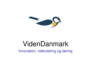 VidenDanmark
Innovation, videndeling og læring
 