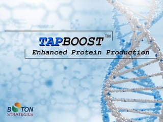Enhanced Protein Production
TAPTAPBOOSTBOOST
TM
 