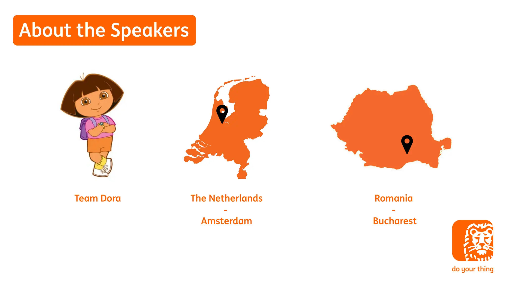 About the Speakers
The Netherlands
-
Amsterdam
Team Dora Romania
-
Bucharest
 