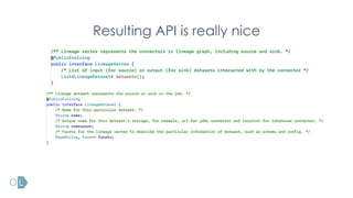 Resulting API is really nice
 