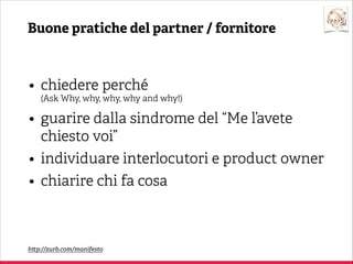 Che cos’è un brief
Come nasce un brief (parte 1)
Interviste
Come nasce un brief (parte 2)
Cosa manca?
Ripartire da qui

 