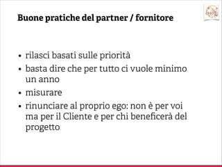 Che cos’è un brief
Come nasce un brief (parte 1)
Interviste
Come nasce un brief (parte 2)
Cosa manca?
Ripartire da qui

 