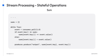 Real-time Event Processing with Python with Dave Klein | PDF