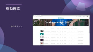 稼動確認
移行終了！！
 