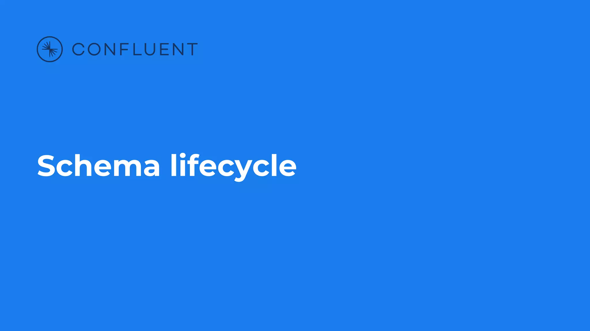Schema lifecycle
 