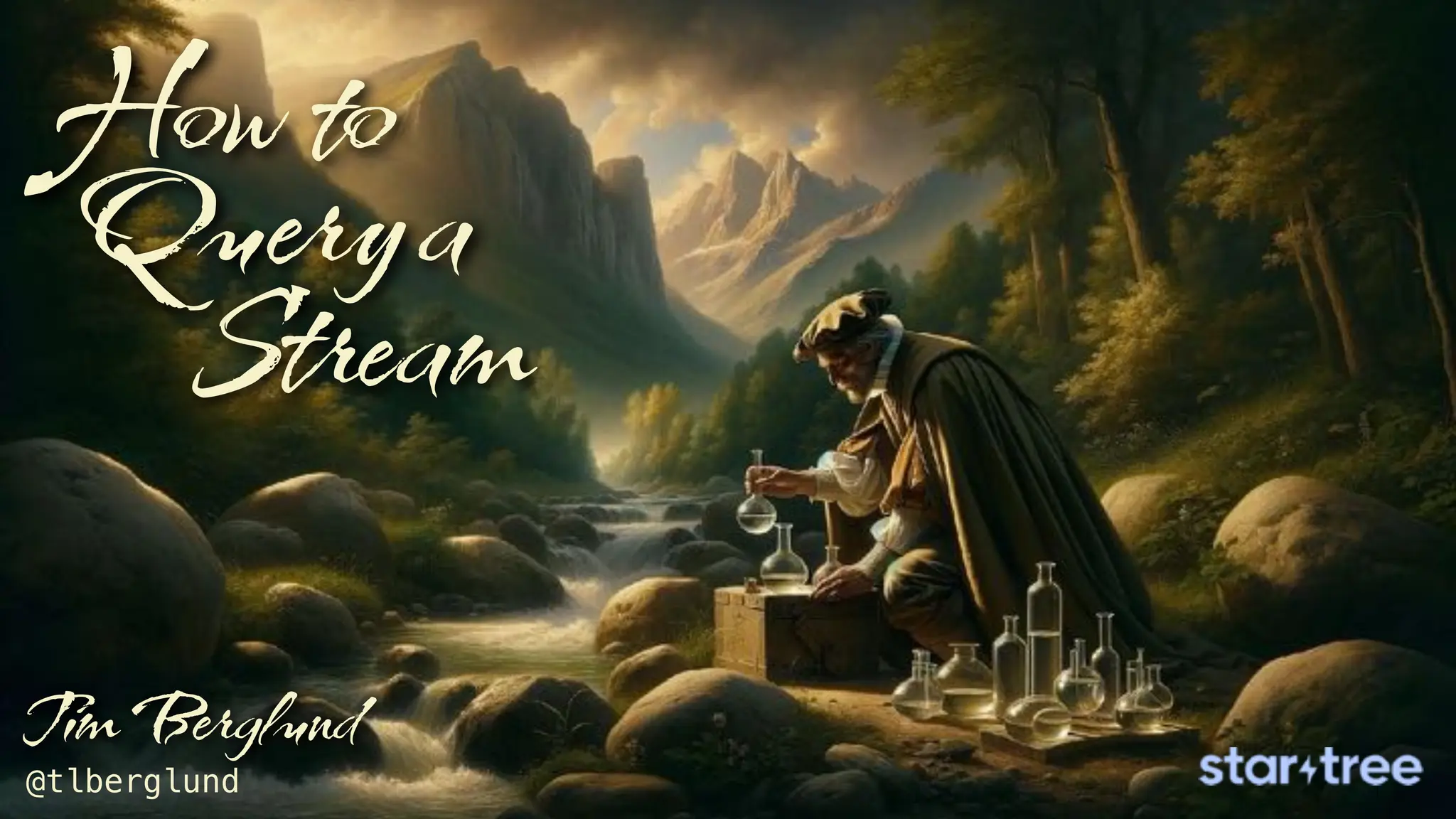 How
Stream
a
Query
to
Tim Berglund
@tlberglund
 