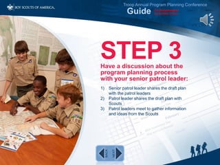 BSA - Troop Annual Program Planning Guide | PPSX