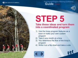 Program Layout For Scouting BSA - Troop Annual Program Planning Guide | PPSX