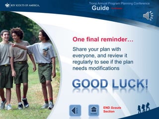 BSA - Troop Annual Program Planning Guide | PPSX