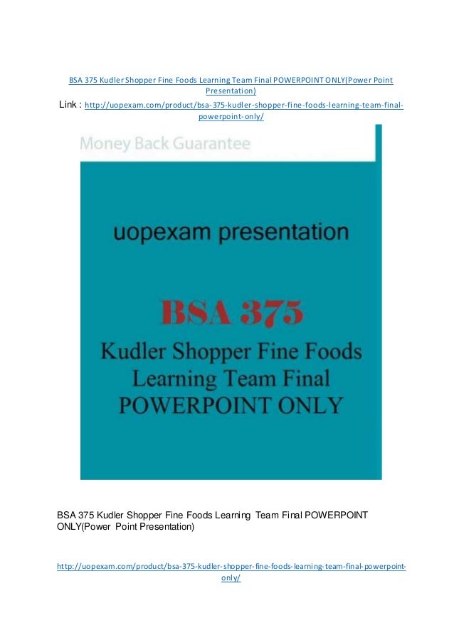 Kudler fine foods powerpoint presentation 08 picture