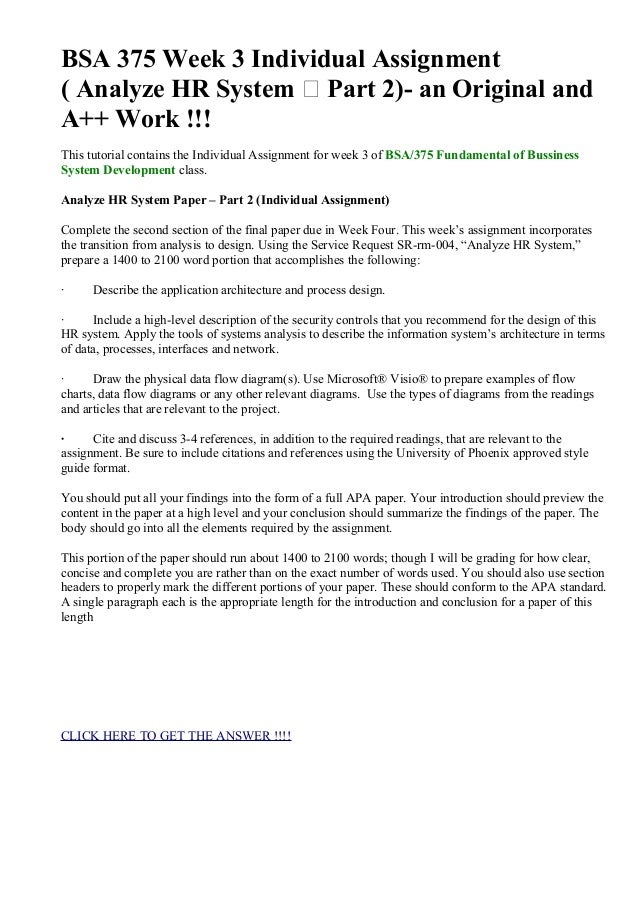 Bsa 375 week 3 individual assignment ( analyze hr system & part 2) a…