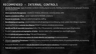 BSA/AML in the USA and AML/CTF in the Caymans | PPT