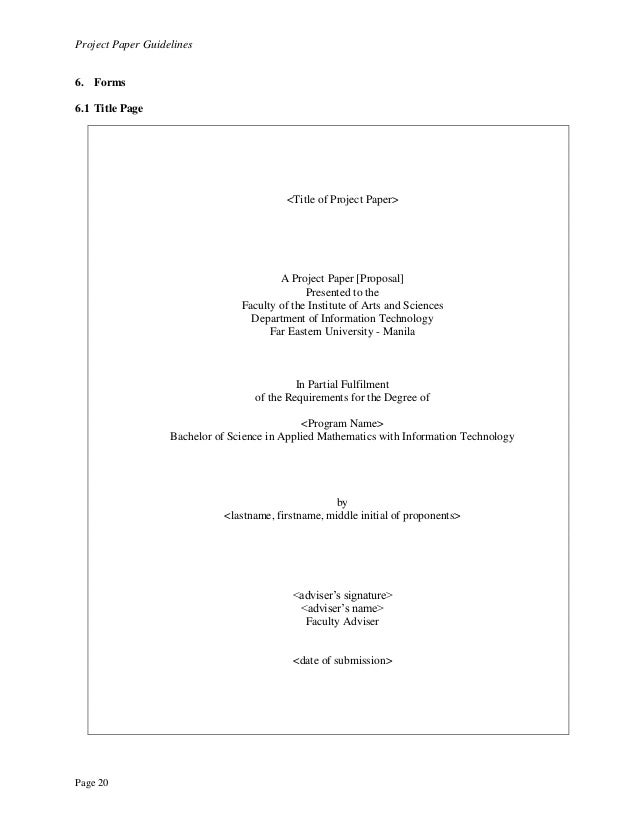 best title proposal for thesis in information technology