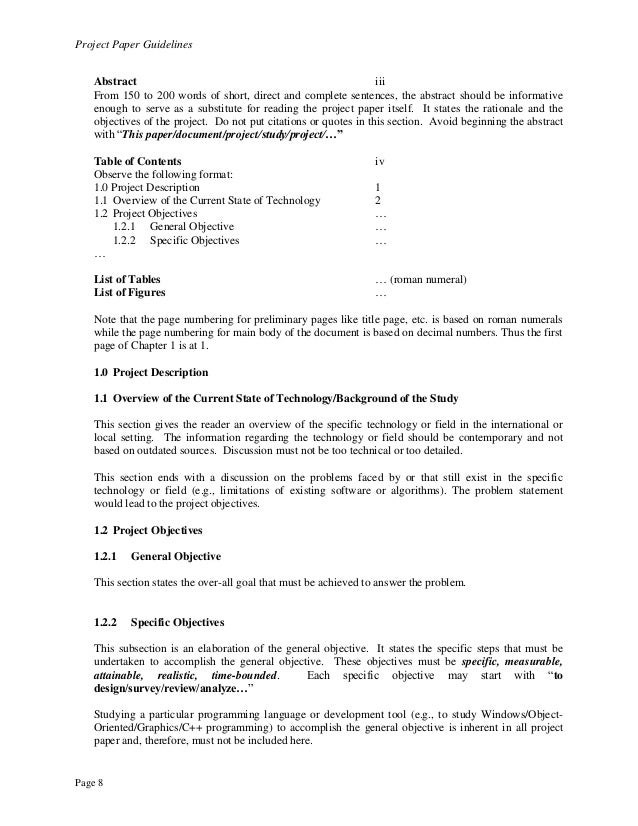 project proposal title page