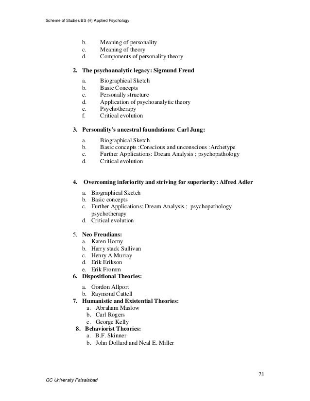 Bs applied psychology