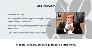 Essential CV Tips & How to Handle an Interview | PPT