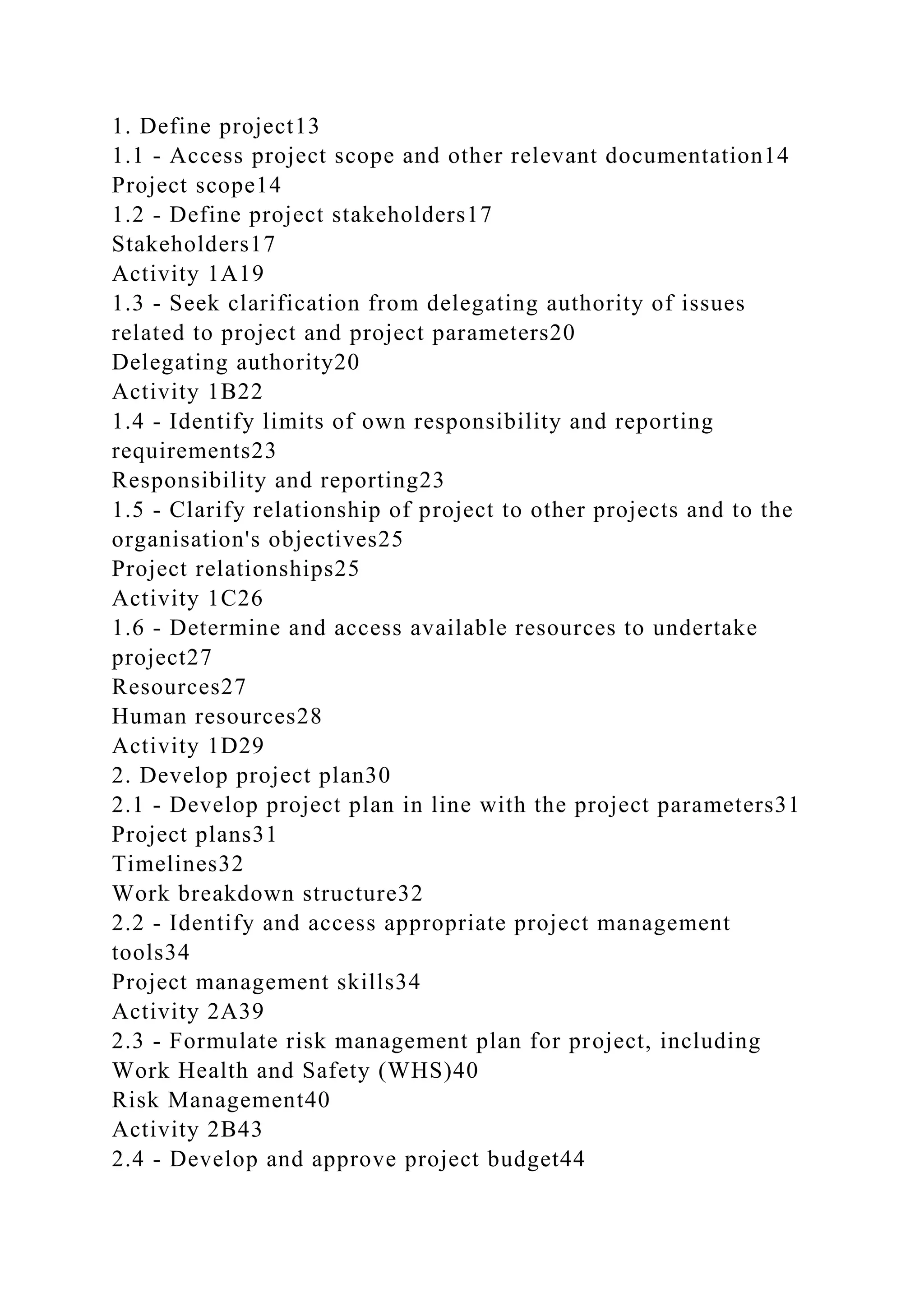 BSBPMG522 Undertake project work1HousekeepingE.docx