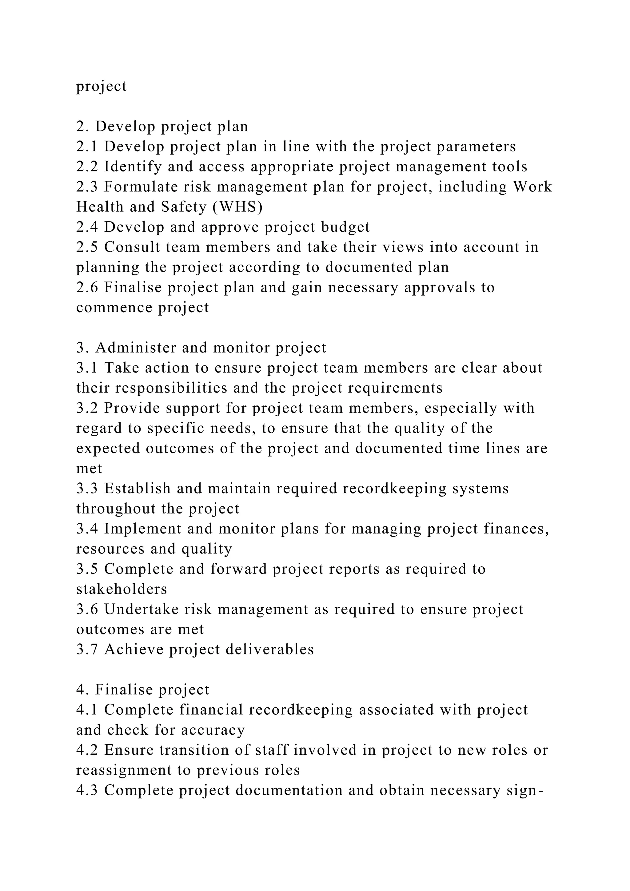 BSBPMG522 Undertake project work1HousekeepingE.docx