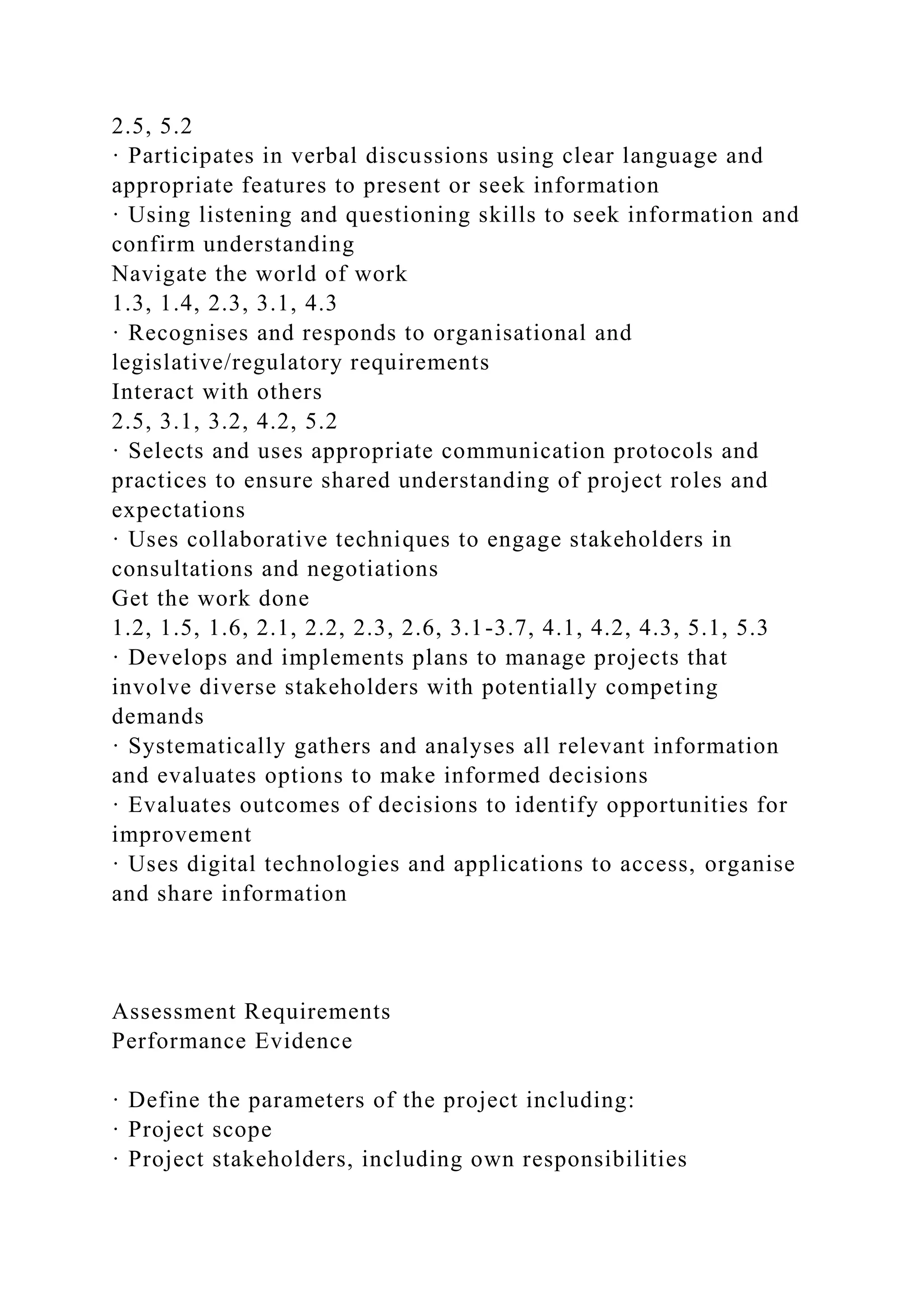 BSBPMG522 Undertake project work1HousekeepingE.docx