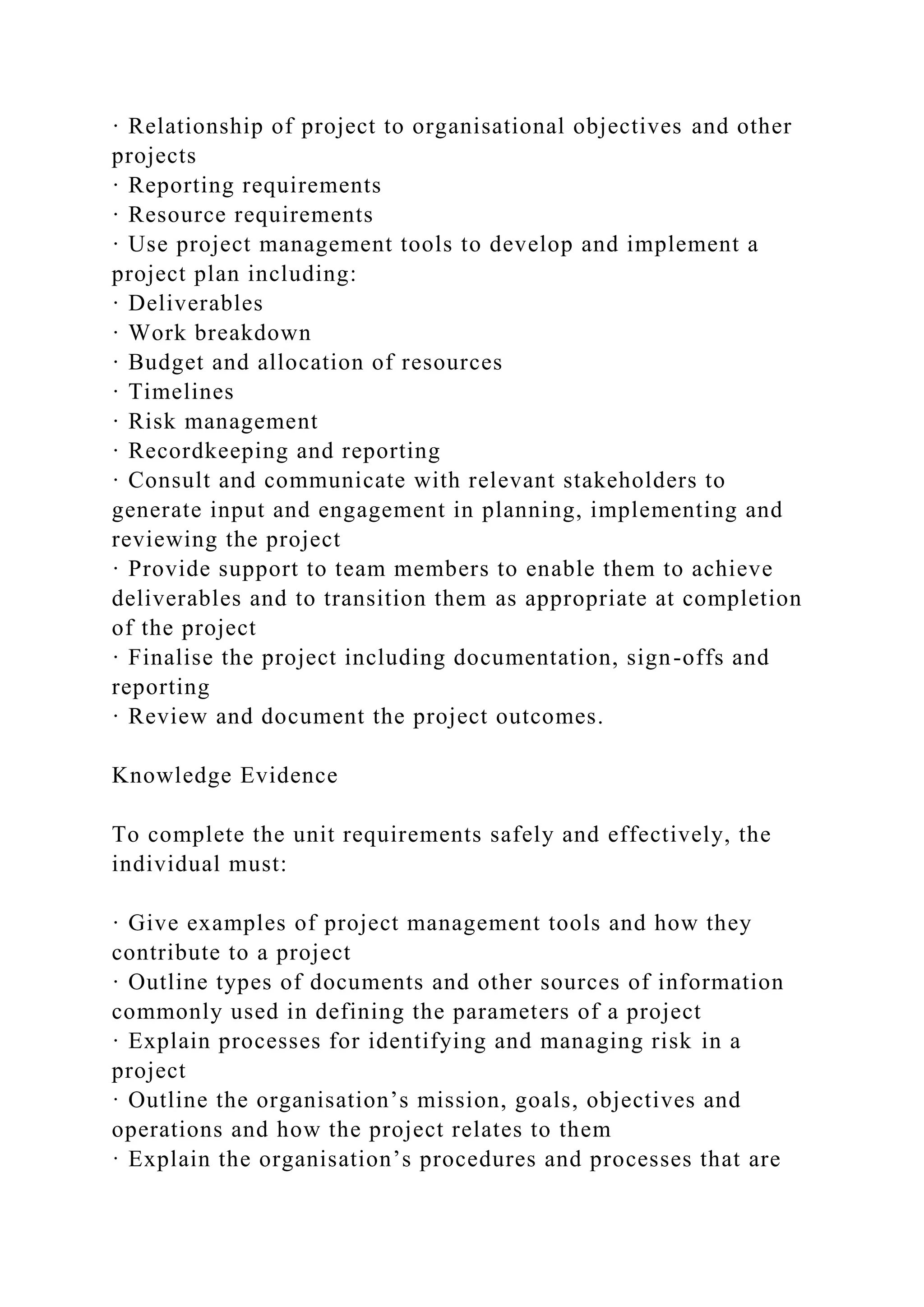 BSBPMG522 Undertake project work1HousekeepingE.docx