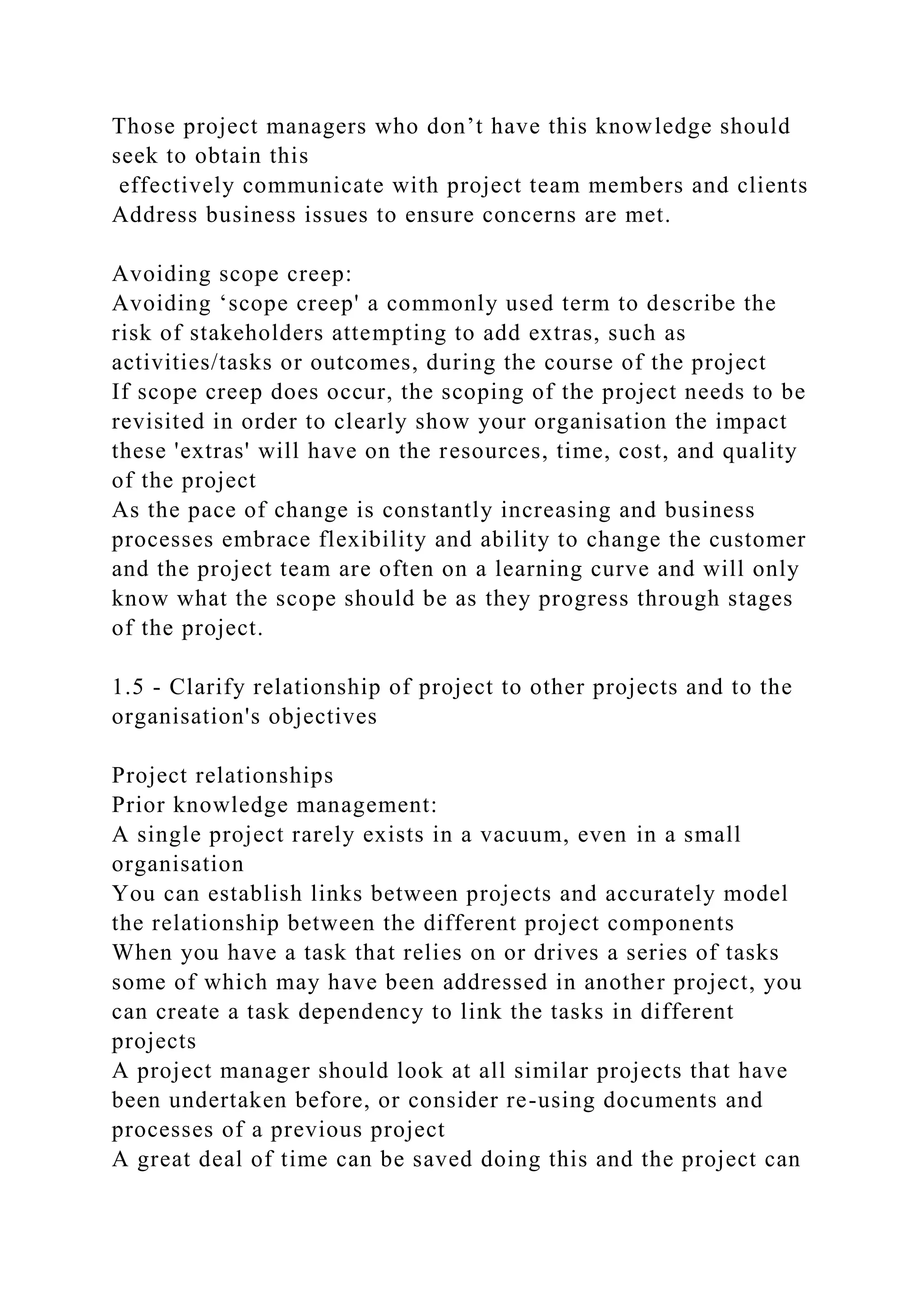 BSBPMG522 Undertake project work1HousekeepingE.docx