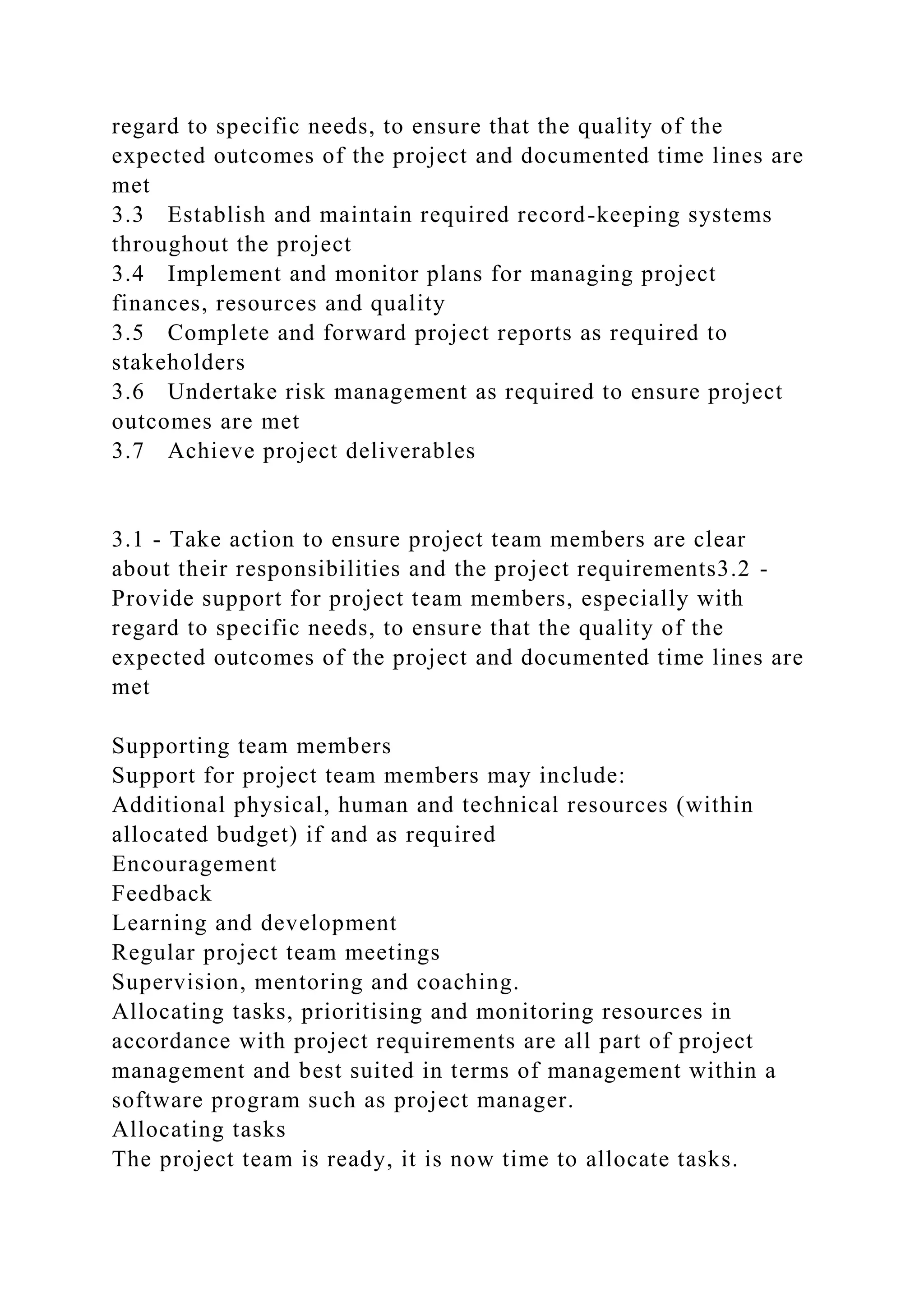 BSBPMG522 Undertake project work1HousekeepingE.docx